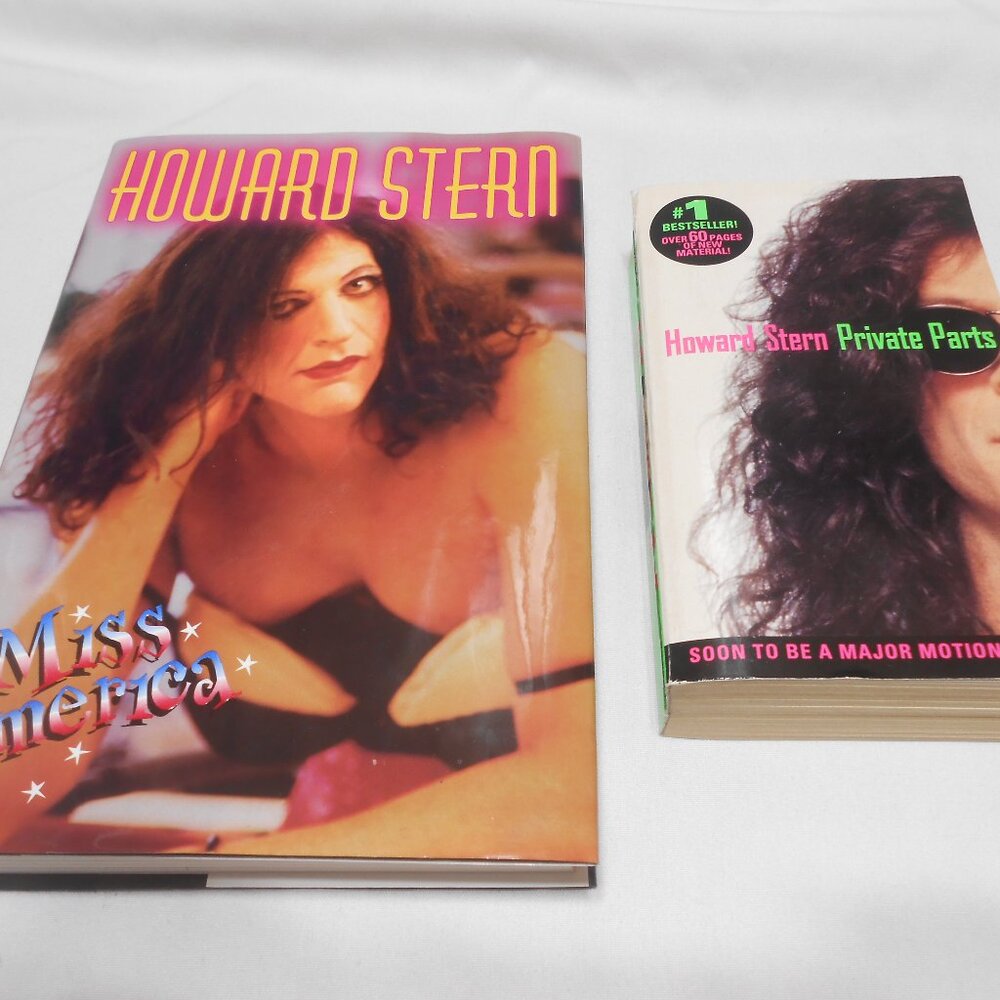 LOT 2 HOWARD STERN BOOKS: MISS AMERICA HC JACKET & PRIVATE PARTS PB EXCELLENT 📘